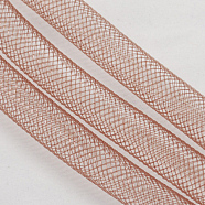 Plastic Net Thread Cord, Dark Salmon, 8mm, 30Yards(PNT-Q003-8mm-17)