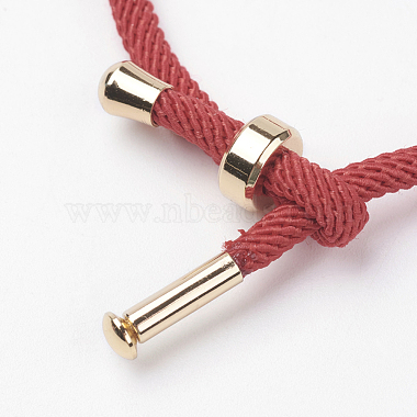 Cotton Twisted Cord Bracelet Making(MAK-L012-04)-2