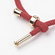Cotton Twisted Cord Bracelet Making(MAK-L012-04)-2
