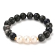 bracelets de perles de sodalite naturelle(BJEW-E098-04G)-1