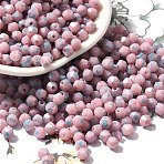 Baking Paint Glass Seed Beads, Bicone, Pearl Pink, 4.5x4mm, Hole: 1.1mm, about 142pcs/10g(X1-SEED-A032-02A-08)