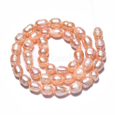 Natural Cultured Freshwater Pearl Beads Strands(PEAR-N012-06B)-2
