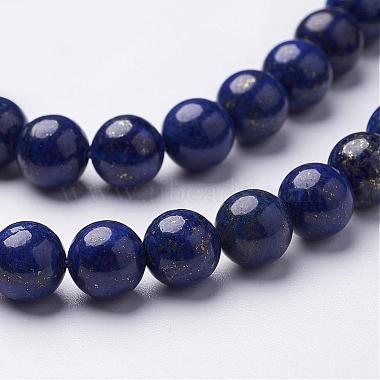 Dyed Grade A Natural Lapis Lazuli Beads Strands(GSR8mmC123)-3