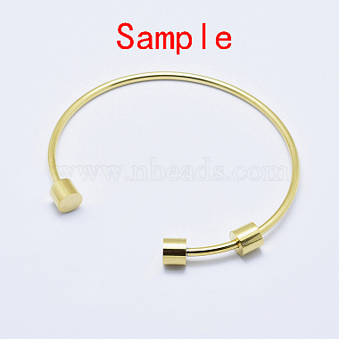 Fabrication de bracelet de manchette en acier inoxydable chirurgical 316 écologique(STAS-J038-25G)-3
