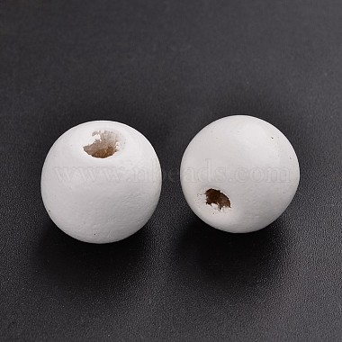 Dyed Natural Wood Beads(TB16mmY-16-LF)-2
