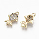 Brass Micro Pave Clear Cubic Zirconia Charms(X-RJEW-T063-33G-NF)-2