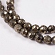 Natural Pyrite Beads Strands(G-L031-3mm-03)-2