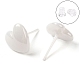 Hypoallergenic Bioceramics Zirconia Ceramic Heart Stud Earrings(EJEW-C065-02E)-1
