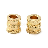 Brass Beads, Long-Lasting Plated, Column, Golden, 5.5x6mm, Hole: 2.7mm(KK-D061-13G)