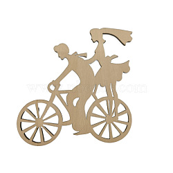 Unfinished Wood Pieces, Cutouts, Bicycle, 13.5x13cm(WG22150-04)