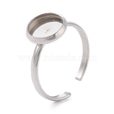 304 Stainless Steel Cuff Rings Components(STAS-F274-04A)-3