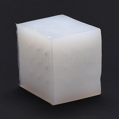 Cuboid DIY Candle Food Grade Silicone Molds with Diamond Shape Ball(DIY-B034-12)-2