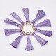 Cannetille Nylon Tassel Pendant Decorations(HJEW-G008-A08)-1