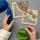 Wooden Square Frame Crochet Ruler(DIY-WH0537-007)-5
