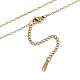 Summer Beach Brass Cubic Zirconia Sea Animal Pendant Necklaces for Women(NJEW-B118-03G-05)-3