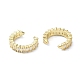 Rack Plating Brass Micro Pave Cubic Zirconia Cuff Earring(EJEW-C086-10G)-2