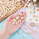 Elite 250Pcs 5 Styles Unfinished Wood Rondelle Beads(WOOD-PH0002-95)-3