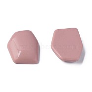 Opaque Acrylic Cabochons, Irregular Hexagon, Pale Violet Red, 25.5x19.5x5.5mm, about 253pcs/500g(MACR-S373-143-A14)