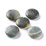 Natural Brazilian Agate Beads, No Hole/Undrilled, Flat Round, 24.6x7.7mm(G-H231-17)