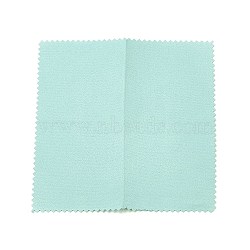 Silver Polishing Cloth, Jewelry Cleaning Cloth, 925 Sterling Silver Anti-Tarnish Cleaner, Square, Random Single Color or Random Mixed Color, 17x17cm(JT007-2)