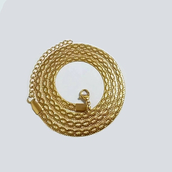 304 Stainless Steel Herringbone Chain Necklaces, Golden, 17.80 inch(45.2cm)