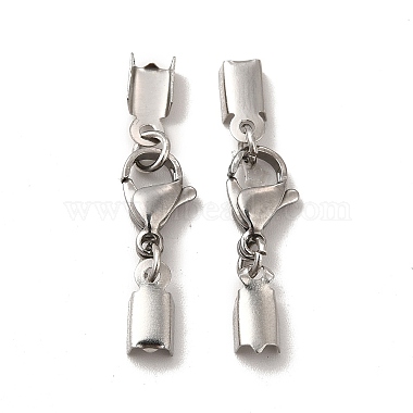 Platinum 304 Stainless Steel Lobster Claw Clasps