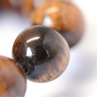 Grade ab oeil de tigre naturel brins de perles rondes(G-E334-10mm-17)-4
