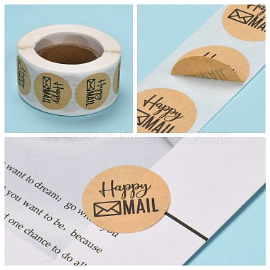 Self-Adhesive Kraft Paper Gift Tag Stickers(DIY-G013-A18)-4