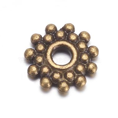 9mm Antique Bronze Gear Alloy Spacer Beads