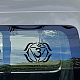 4 pcs 4 styles chakra carré animal imperméable autocollants de voiture auto-adhésifs(DIY-GF0007-45D)-5