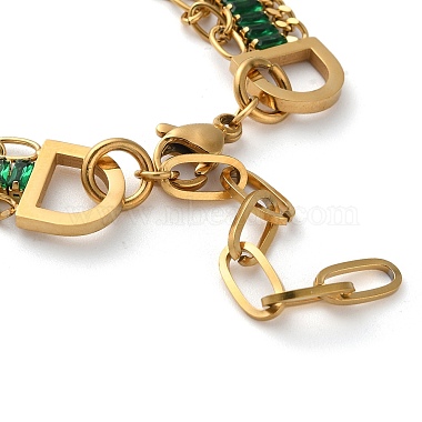 Golden 304 Stainless Steel Triple Layer Multi-strand Bracelets(BJEW-C045-01C-G)-4