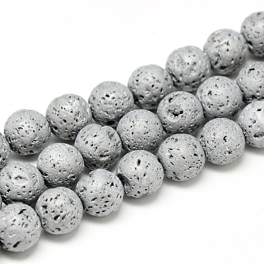 9mm Round Lava Beads