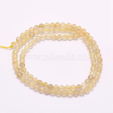 Natural Gold Rutilated Quartz Beads Strands(G-F509-42-2mm)-2