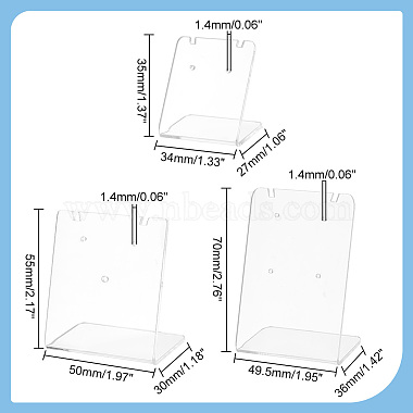 12Pcs 3 Styles Organic Glass & Acrylic Earring Displays Sets(EDIS-DR0001-09)-2