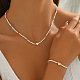 Glass & CCB Plastic Beaded Necklaces & Bracelets Sets(FS-WGA4156-03)-2