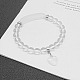 Эластичные браслеты с подвесками из натуральных кристаллов кварца для женщин и мужчин(JX9196-4)-1