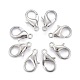 Platinum Plated Alloy Lobster Claw Clasps(X-E105-NF)-1