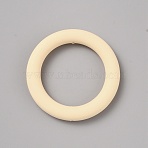Ring Silicone Beads, Old Lace, 64x9.5mm, Hole: 2mm, Inner Diameter: 44mm(SIL-WH0018-25D)