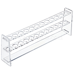 Glass Test Tube Stands, Lab Supplies, Clear, 260x43.5x90mm, Inner Diameter: 16.3mm(AJEW-WH0009-78B)