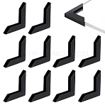 PP L-shaped Triangle Corner Protector, Guards Cover Cushion, for Ceramic, Glass, Metal Sheet Transportation Protection, Black, 33x33x5mm(FIND-WH0152-324A)