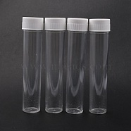 Plastic Bead Containers, Bottle, Clear, 130x25mm(CON-N009-01)