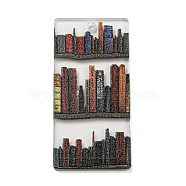 Opaque Acrylic Pendants, Book Charm, Rectangle, 40x19.5x2mm, Hole: 2mm(SACR-P026-B02)