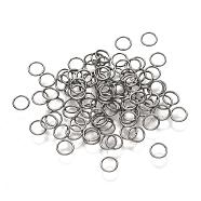 304 Stainless Steel Jump Rings, Open Jump Rings, Ring, Stainless Steel Color, 24 Gauge, 4x0.5mm, Inner Diameter: 3mm(STAS-D438-06)