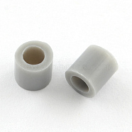 PE DIY Melty Beads Fuse Beads Refills, Tube, Silver, 3~3.3x2.5~2.6mm(X-DIY-R013-2.5mm-A36)