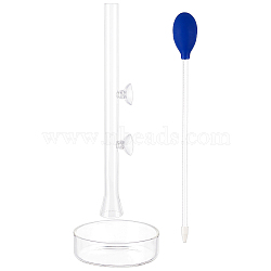 Glass Fish Shrimp Feeding Tube and Dish, with Acrylic Coral Feeder Aquarium Pipette, Clear, 30cm(AJEW-FH0001-35)