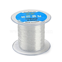 Korean Elastic Crystal Thread, Clear, 0.5mm, about 196.85 yards(180m)/roll(EW-N004-0.5mm-01)