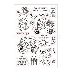 PVC Plastic Stamps, for DIY Scrapbooking, Photo Album Decorative, Cards Making, Stamp Sheets, Valentine's day Themed Pattern, 16x11x0.3cm(DIY-WH0167-56-452)