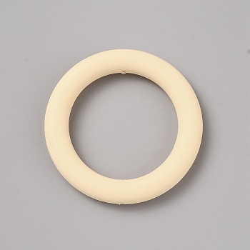 Ring Silicone Beads, Old Lace, 64x9.5mm, Hole: 2mm, Inner Diameter: 44mm