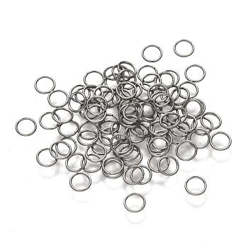 304 Stainless Steel Jump Rings, Open Jump Rings, Ring, Stainless Steel Color, 24 Gauge, 4x0.5mm, Inner Diameter: 3mm