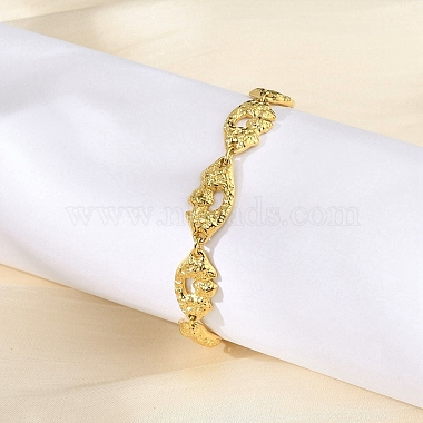 304 Stainless Steel Eye Link Chain Bracelets for Women(BJEW-P348-01A-G)-3